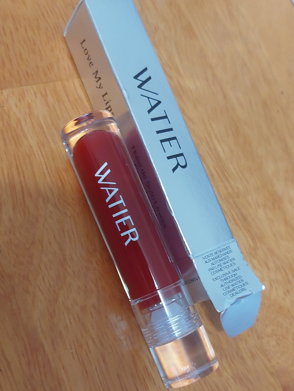 💚2/$25 NIB Watier Love My Lips Caring Lip Oil - Fraise